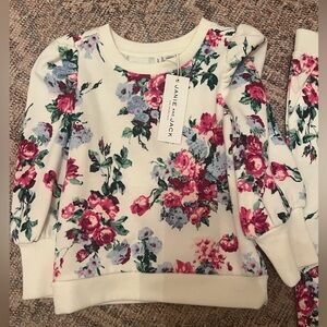 NWT Janie and Jack Floral Sweatsuit